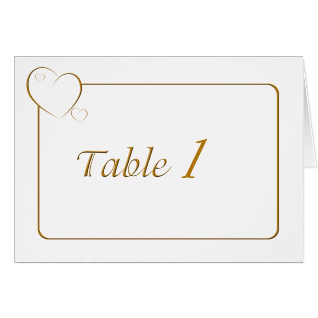 Borered Hearts Topaz Hälsningskort (Framsidan Horizontal)