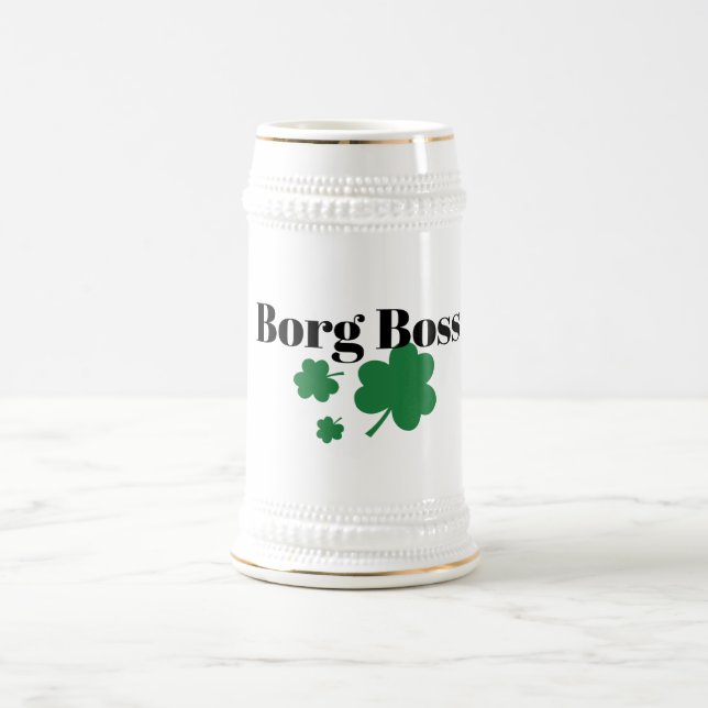 Borg Boss Irish Beer Stein - Perfect Gift Sejdel (Center)