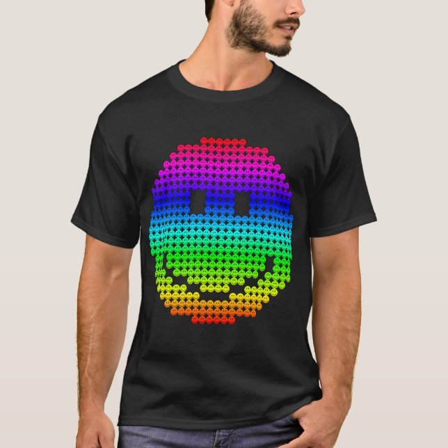 Borg regnbåge tee shirt (Framsida)