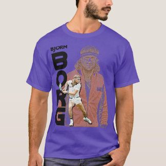 Borg Retro Tennis Icon Tribute T Shirt