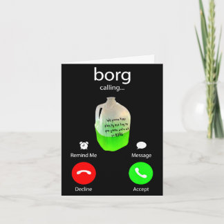Borg ringer rolig fest dryck telefon skärm st kort