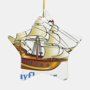 Borgblommans underordnande Sailing Frakt Anniury Julgransprydnad Keramik