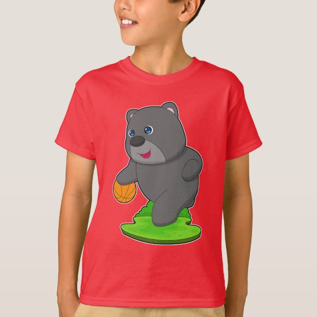 Borgbollspelare Basketboll T Shirt (Framsida)