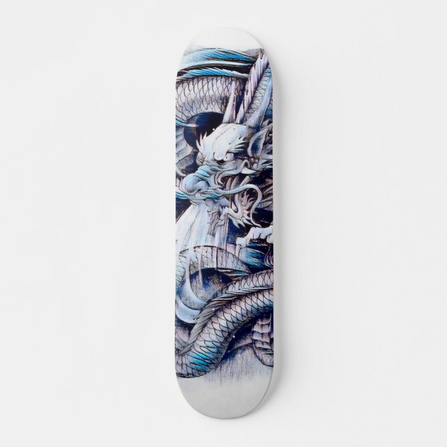 Borgen Ninja Dragon Inslag Anpassningsbar Pro Park Skateboard Bräda 21,5 Cm (Framsida)
