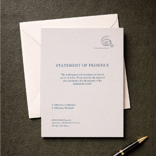 Borgerlig Ceremoni Icke-traditionellt RSVP-kort OSA Kort