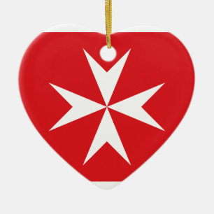 Borgerlig Ensign av Malta, Maldiverna flagga Julgransprydnad Keramik