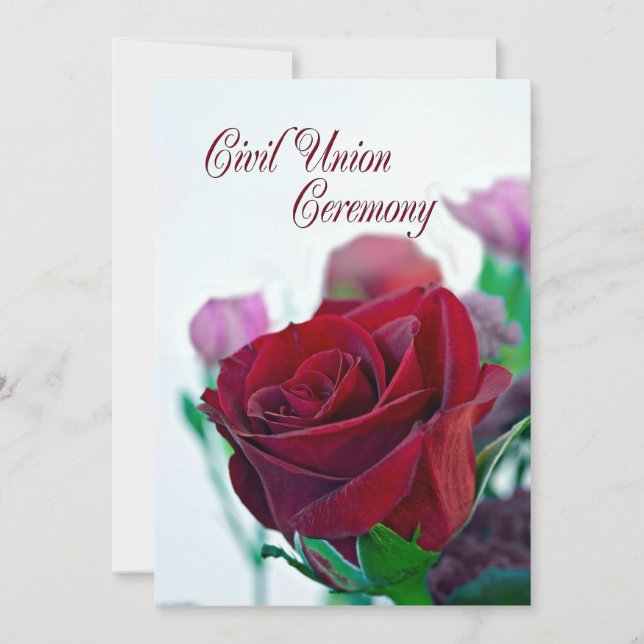 Borgerlig facklig ceremoniinbjudan inbjudningar (Framsida)