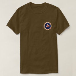 borgerlig försvarlogotyp för vintage t shirt