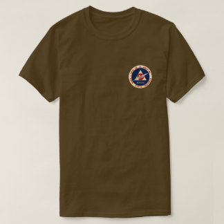 borgerlig försvarlogotyp för vintage t shirt