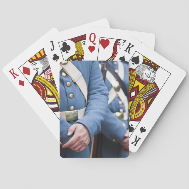 Borgerliga Krig-era för US flottor, militär Casinokort (Baksidan)