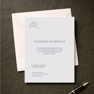 Borgerligt ceremonianmälan kort – Registerbröllop