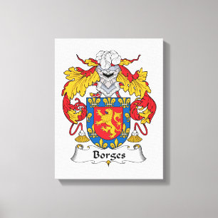 Borges Family Crest Canvastryck