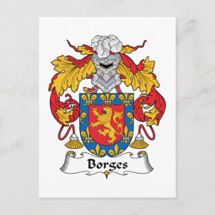 Borges Family Crest Vykort