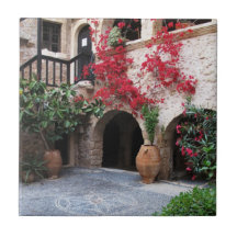 Borggård CRETE GREKLAND för Toplou klosterkyrka