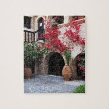 Borggård CRETE GREKLAND för Toplou klosterkyrka