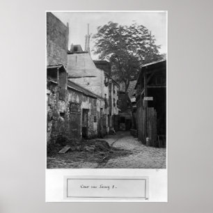 Borggård på ruen Larrey 8, Paris, 1858-78 Poster