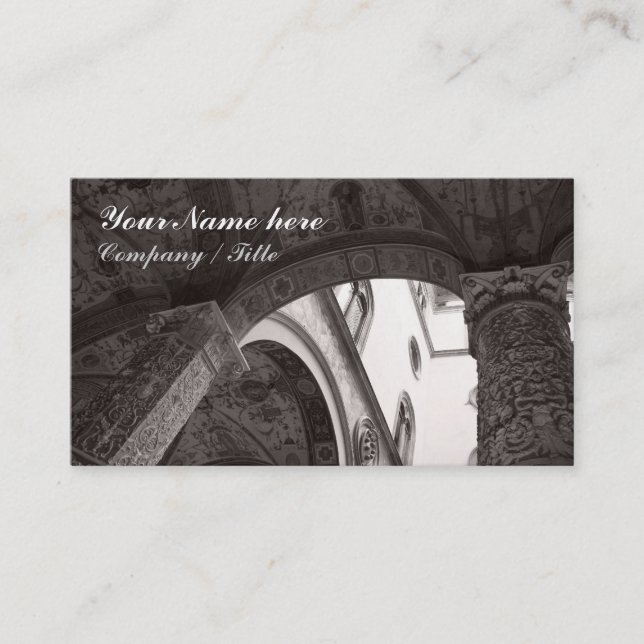 Borggården specificerar visitkort (Framsida)