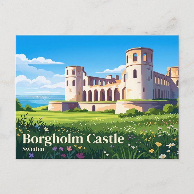 Borgholms slott Sverige Vykort (Framsida)