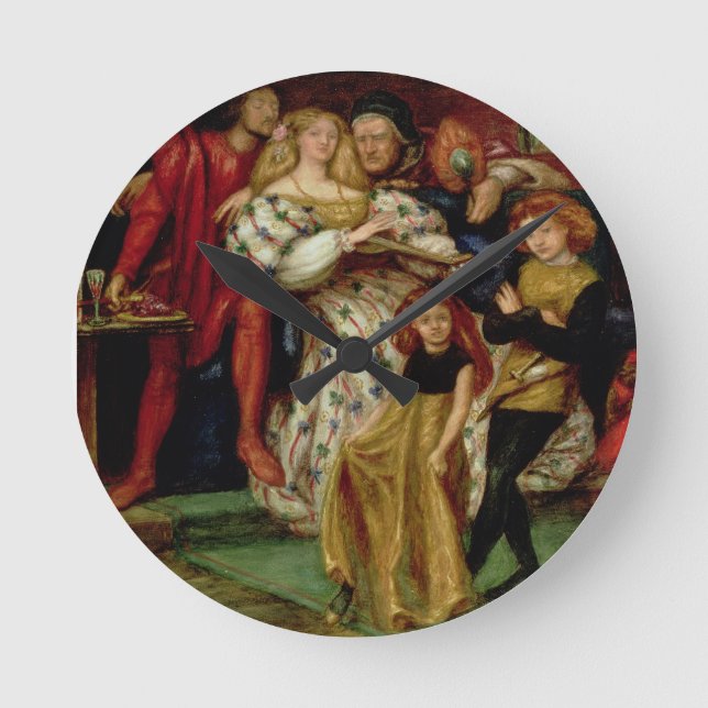 Borgia-familjen, 1863 rund klocka (Framsida)