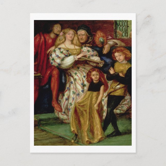 Borgia-familjen, 1863 vykort (Framsida)