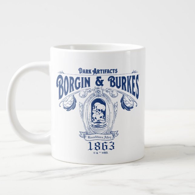 BORGIN & BURKES™ Mörka Artefakter Butiks Grafik Jumbo Mugg (Vänster)