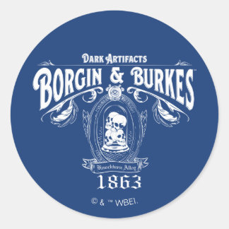 BORGIN & BURKES™ Mörka Artefakter Butiks Grafik Runt Klistermärke
