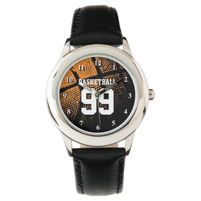 Borgklocka med anpassningsbar jersey-nummer armbandsur (Framsida)