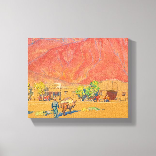 Borgmästare Dixons stad och klippor Canvastryck (Framsida)