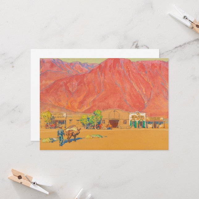 Borgmästare Dixons stad och klippor Inbjudningar (Fram/Back In Situ)