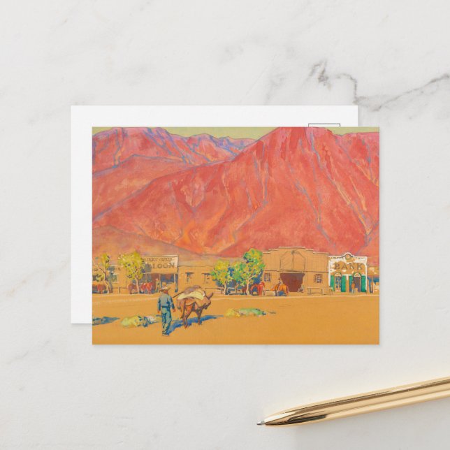 Borgmästare Dixons stad och klippor Vykort (Fram/Back In Situ)