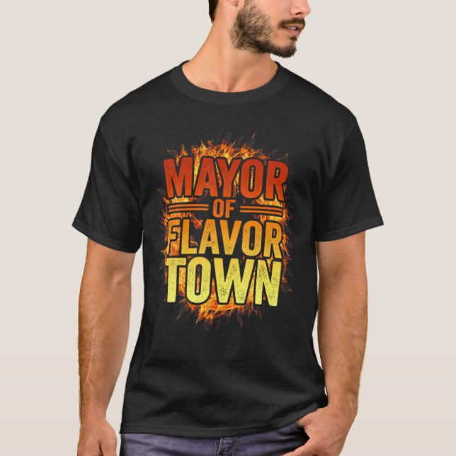 borgmästare i Flavortown T Shirt (Framsida)
