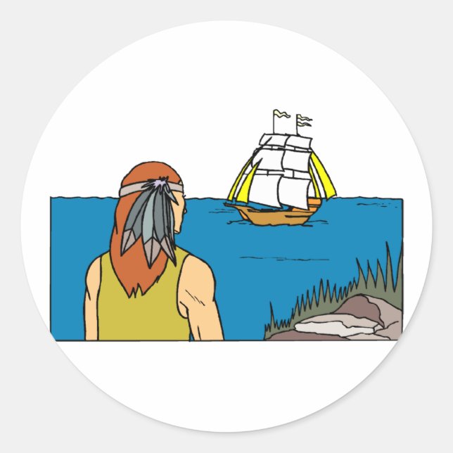 Borgmästare i Indien Runt Klistermärke (Framsida)