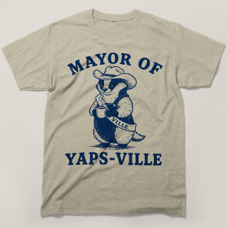 Borgmästare i Yapsville Grävling Rolig T Shirt