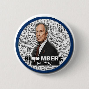 Borgmästare Mike Bloomberg för 2009 NY klämmer Knapp