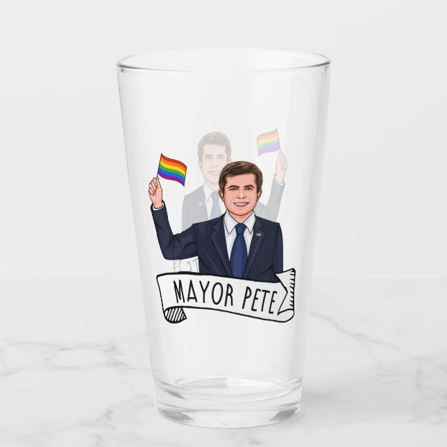 Borgmästare Pete Pride Glaskopp (Baksida)