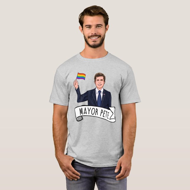 Borgmästare Pete Pride T Shirt (Hel framsida)