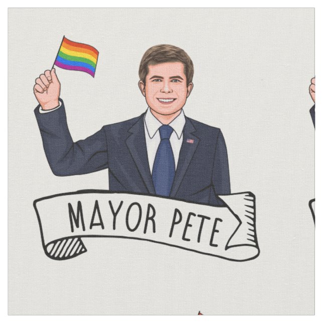 Borgmästare Pete Pride Tyg (Närbild)