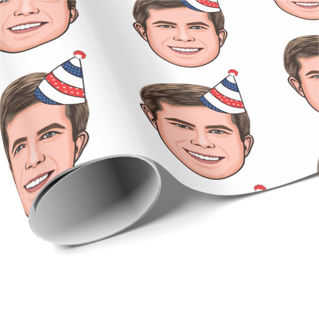 BORGMASTARFÖDELSEDAG PRESENTPAPPER (Rullad Hörn)