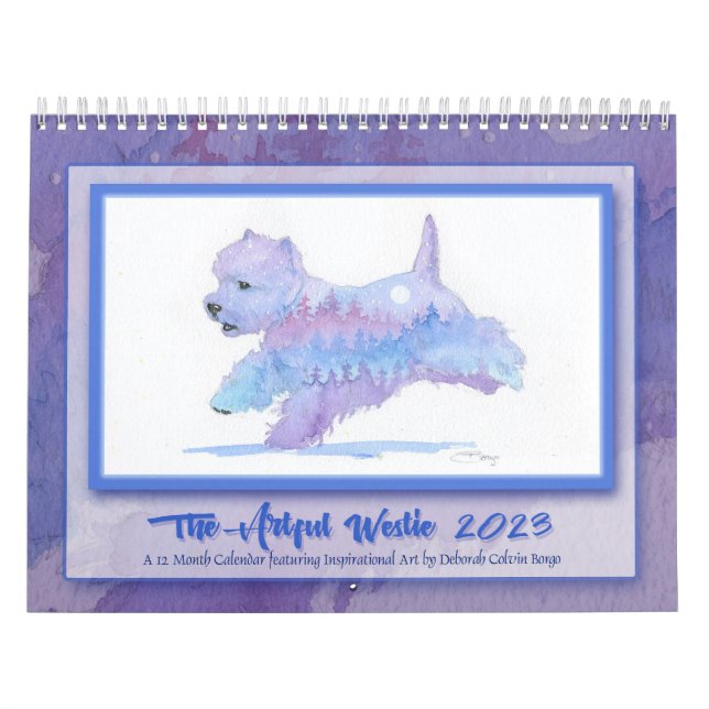 Borgo's The Artful Westie 2023 Calendar Kalender (Omslag)