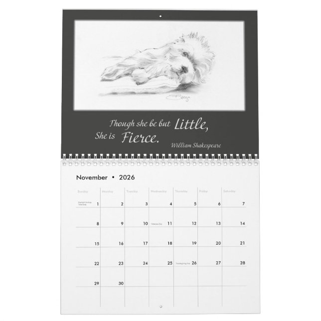 Borgo's The Artful Westie 2023 Calendar Kalender (Nov 2026)