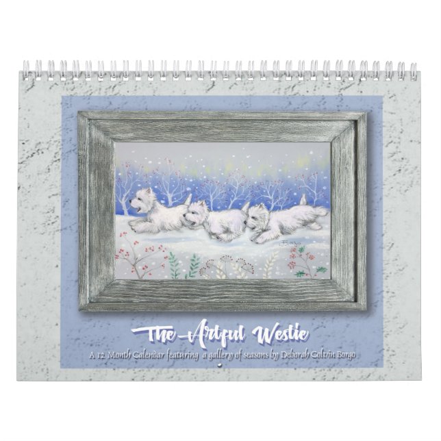 Borgo's The Artful Westie 2025 Calendar Kalender (Omslag)