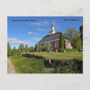 Borgsjö Church, Ånge Sverige, Pho.. Vykort