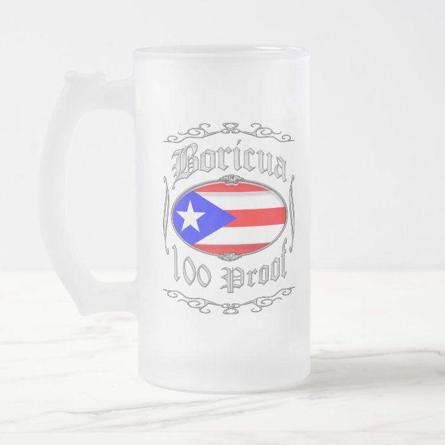 Boricua 100 Proof2 Frostat Ölglas (Vänster)