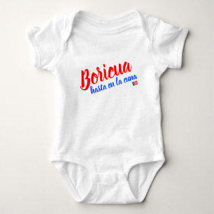 Boricua ända i vaggan Puerto Rico T Shirt
