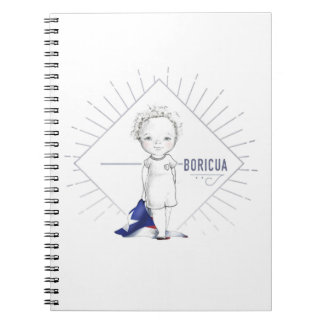 Boricua anteckningsbok med spiral