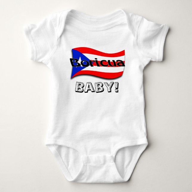 Boricua baby! tee shirt (Framsida)