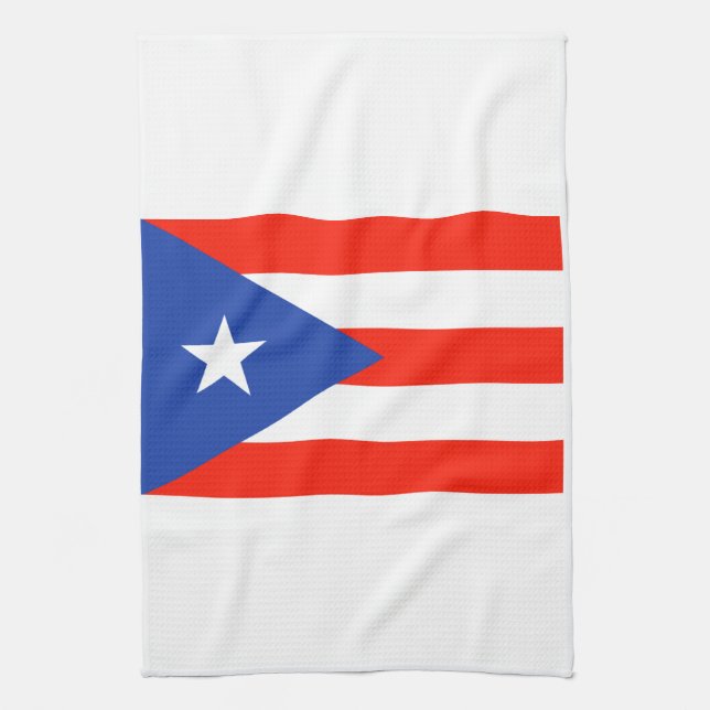 Boricua Banderas Puerto Rican Flagga 4Juan Kökshandduk (Vertikal)