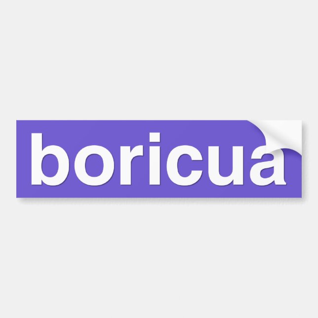 boricua bildekal (Framsidan)