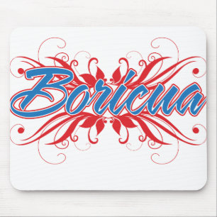 Boricua blommigt musmatta