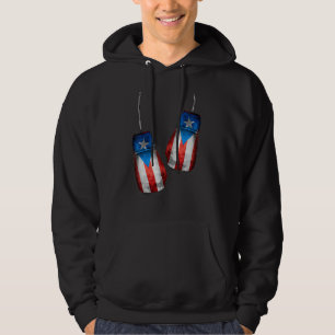 Boricua Boxers Boxing Fläkt Handskar Puerto Rico F Hoodie